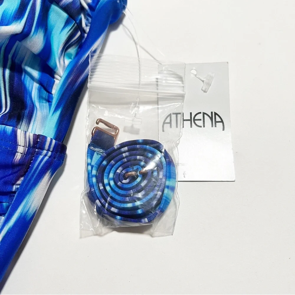 NEW Athena Twist Bandeau Halter Swimsuit